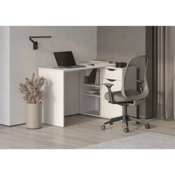 Стол письменный, арт.6-011110, рамух белый (ГК) в Ивделе - ivdel.mebel-e96.ru