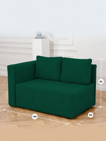Диван 1010 изумруд, левый (BRENDOSS) в Ивделе - ivdel.mebel-e96.ru