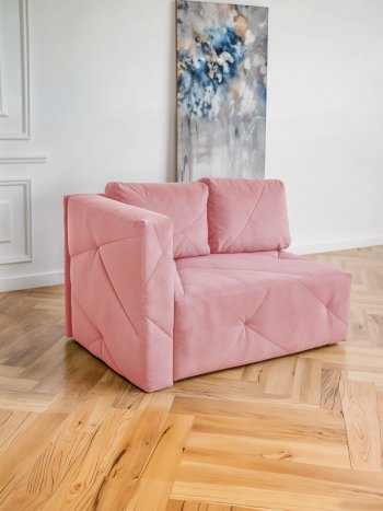 Диван 1010 розовый, левый (BRENDOSS) в Ивделе - ivdel.mebel-e96.ru