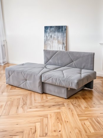 Диван 1010 серый, правый (BRENDOSS) в Ивделе - ivdel.mebel-e96.ru