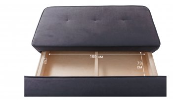 Диван-кровать 1001 графит (Brendoss) в Ивделе - ivdel.mebel-e96.ru