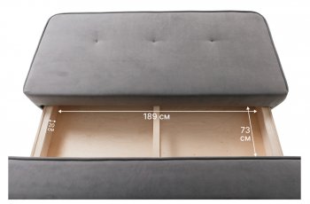 Диван-кровать 1001 серый (Brendoss) в Ивделе - ivdel.mebel-e96.ru