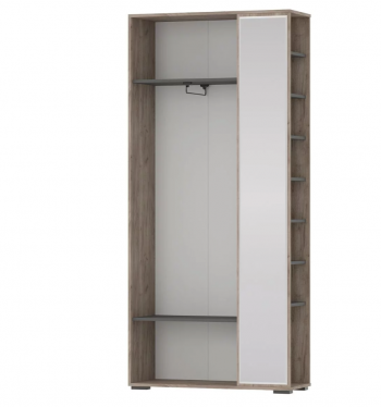 Прихожая Домино Мини графит (ГК) в Ивделе - ivdel.mebel-e96.ru
