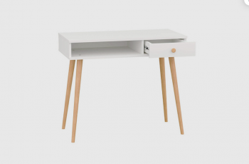 Стол письменный, арт.6-01101, белый (ГК) в Ивделе - ivdel.mebel-e96.ru