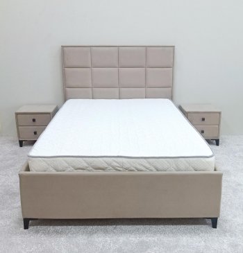 Кровать с подъемным механизмом Мега беж (Лин) в Ивделе - ivdel.mebel-e96.ru