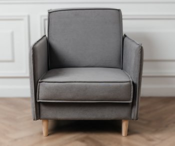 Кресло 831 Серый, велюр (Brendoss) в Ивделе - ivdel.mebel-e96.ru