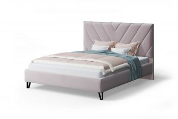 Кровать Аделия мягкая Dusty rose (пепельная роза), 1600 (МЛК) в Ивделе - ivdel.mebel-e96.ru