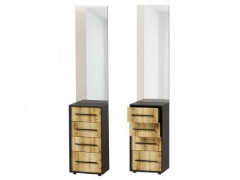 Тумба с зеркалом Аэлита сек.2 (Росток) в Ивделе - ivdel.mebel-e96.ru