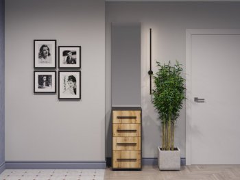 Тумба с зеркалом Аэлита сек.2 (Росток) в Ивделе - ivdel.mebel-e96.ru