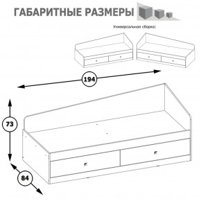 Кровать с ящиками Альфа 11.21 солнечный свет в Ивделе - ivdel.mebel-e96.ru