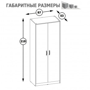 Шкаф 2-х дверный Альфа 13.42 солнечный свет в Ивделе - ivdel.mebel-e96.ru