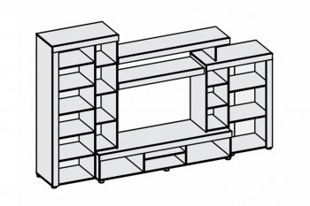 Гостиная Аллегро вар. 1 (Диал) в Ивделе - ivdel.mebel-e96.ru