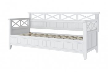 Кровать из массива Амелия белый античный (БМ) в Ивделе - ivdel.mebel-e96.ru