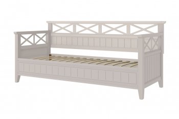 Кровать из массива Амелия льняной (БМ) в Ивделе - ivdel.mebel-e96.ru