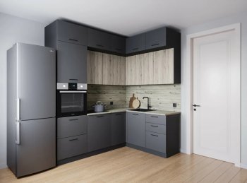 Кухонный гарнитур угловой Антик МДФ 2200*1700 мм (Санвут) в Ивделе - ivdel.mebel-e96.ru