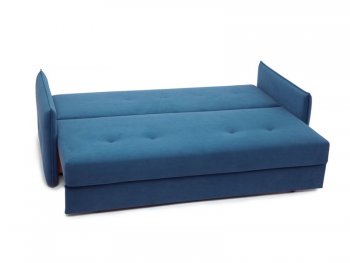 Диван Аура 3П, велюр Амели (синий) 09 (Аврора) в Ивделе - ivdel.mebel-e96.ru