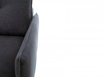 Диван Аура 3П, велюр Ультра грей (темно-серый) (Аврора) в Ивделе - ivdel.mebel-e96.ru