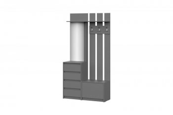 Прихожая Айден ВШ06-1100 серый графит (ИЦ) в Ивделе - ivdel.mebel-e96.ru | фото