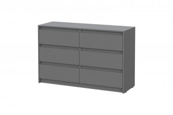 Комод Айден КМ06-1200 серый графит (ИЦ) в Ивделе - ivdel.mebel-e96.ru | фото