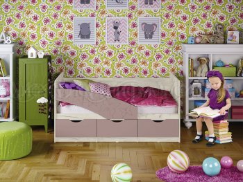 Кровать Бабочки Шарли пинк (Миф) в Ивделе - ivdel.mebel-e96.ru