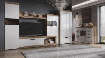 Стенка Бастон+шкаф (Эра) в Ивделе - ivdel.mebel-e96.ru