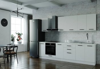 Кухонный гарнитур Белый глянец 2800 МДФ (Санвут) в Ивделе - ivdel.mebel-e96.ru