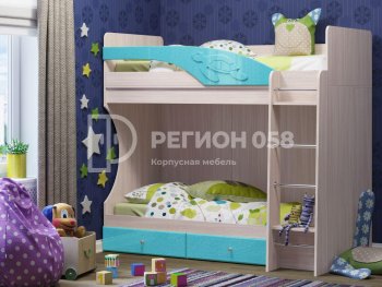 Двухъярусная кровать Бемби МДФ (Регион) в Ивделе - ivdel.mebel-e96.ru