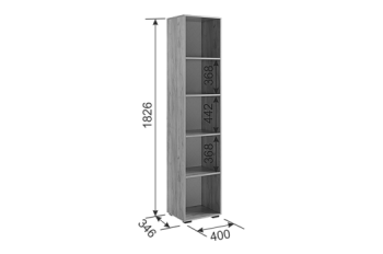 Шкаф с антресолью 1200 мм Бери К2 белый (Мебельсон) в Ивделе - ivdel.mebel-e96.ru