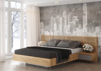 Кровать с подъемным механизмом Бостон серый (Стиль) в Ивделе - ivdel.mebel-e96.ru