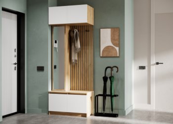 Прихожая Бостон Лайт комп.2 белый (Стиль) в Ивделе - ivdel.mebel-e96.ru