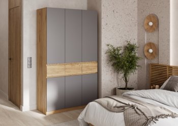 Спальный гарнитур Бостон Лайт серый (Стиль) в Ивделе - ivdel.mebel-e96.ru