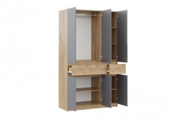 Спальный гарнитур Бостон Лайт серый (Стиль) в Ивделе - ivdel.mebel-e96.ru