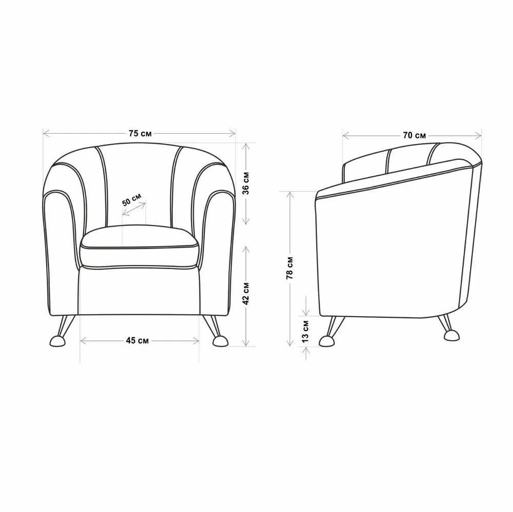 Кресло 600 Графит в Ивделе - ivdel.mebel-e96.ru