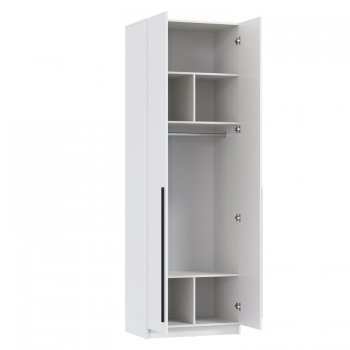 Шкаф 800 мм 67.14 Брандо ЛДСП Белый (высота 2400) (Олмеко) в Ивделе - ivdel.mebel-e96.ru