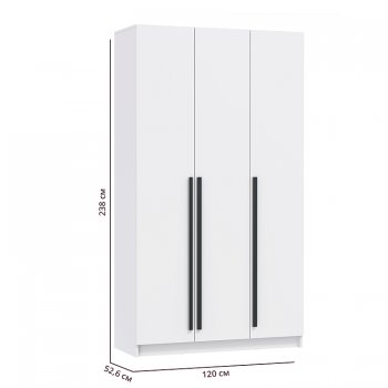 Шкаф 1200 мм 67.12 Брандо ЛДСП Белый (высота 2400) (Олмеко) в Ивделе - ivdel.mebel-e96.ru