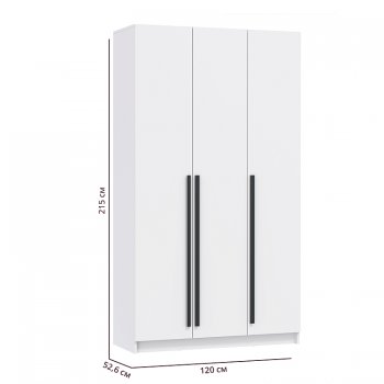 Шкаф 1200 мм 67.15 Брандо ЛДСП Белый (высота 2150) (Олмеко) в Ивделе - ivdel.mebel-e96.ru