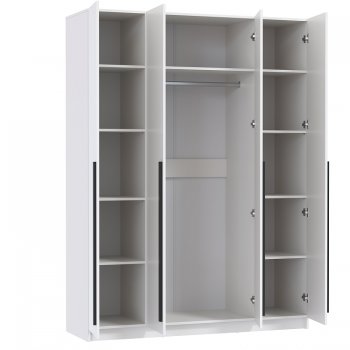 Шкаф 1600 мм 67.16 Брандо ЛДСП белый (высота 2150) (Олмеко) в Ивделе - ivdel.mebel-e96.ru