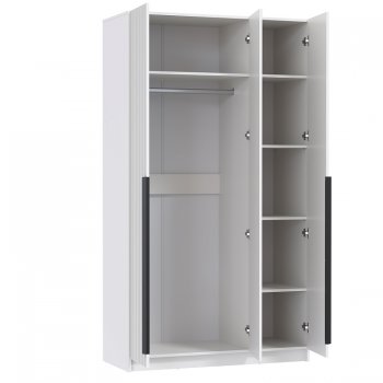 Шкаф 1200 мм 67.15 Брандо МДФ Белый (высота 2150) (Олмеко) в Ивделе - ivdel.mebel-e96.ru