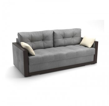Диван-кровать Бруно (рогожка SHE980 (серый)) (Софт) в Ивделе - ivdel.mebel-e96.ru