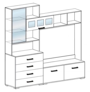 Стенка Яна ТВ 751 (СтендМ) в Ивделе - ivdel.mebel-e96.ru