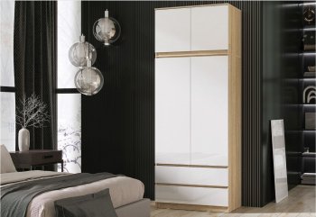 Шкаф Челси с антресолью 900 мм Сонома (Миф) в Ивделе - ivdel.mebel-e96.ru