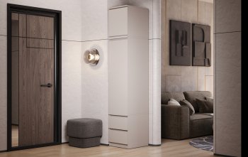 Пенал Челси 450 мм с антресолью Кашемир (Миф) в Ивделе - ivdel.mebel-e96.ru