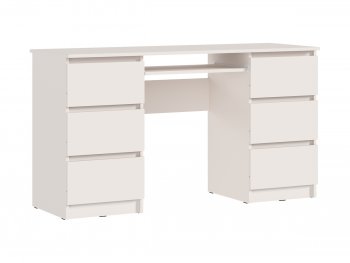 Письменный стол Челси 6 ящиков кашемир (Миф) в Ивделе - ivdel.mebel-e96.ru