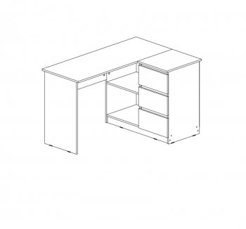 Стол письменный Челси угловой кашемир (Миф) в Ивделе - ivdel.mebel-e96.ru