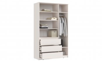 Шкаф 1200 мм Челси с антресолью, сонома/белый (Миф) в Ивделе - ivdel.mebel-e96.ru