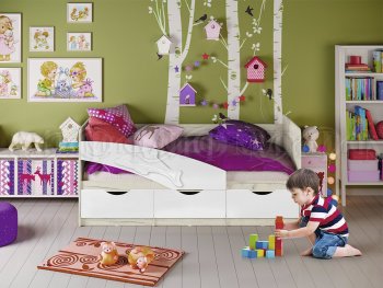 Кровать Дельфин шарли белый (Миф) в Ивделе - ivdel.mebel-e96.ru