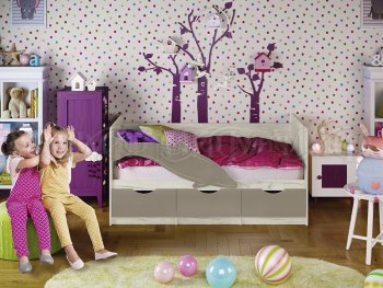 Кровать Дельфин №1 шарли мокко (Миф) в Ивделе - ivdel.mebel-e96.ru