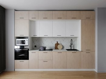 Кухонный гарнитур 3400 мм Демо ЛДСП/МДФ (Санвут) в Ивделе - ivdel.mebel-e96.ru