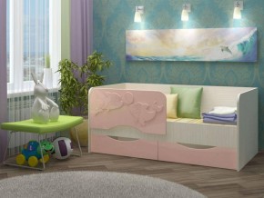 Детская кровать Дельфин-2 МДФ розовый, 80х160 в Ивделе - ivdel.mebel-e96.ru