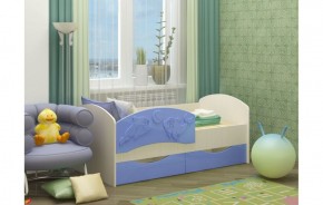 Детская кровать Дельфин-3 МДФ голубой, 80х160 в Ивделе - ivdel.mebel-e96.ru